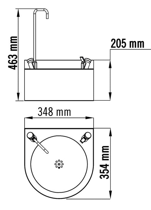 MEDICLINICS FAM120CS Wall Water Dispenser