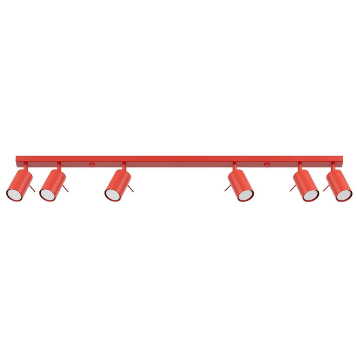 SOLLUX SL.2194 Plafón RING 6L rojo