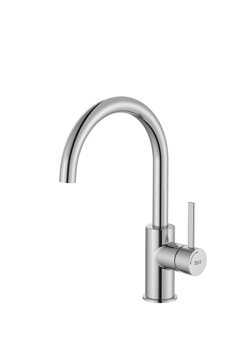 ROCA A5A4A9EC00 ONA Grifo Monomando Lavabo con Maneta Lateral Cold Start Cromo