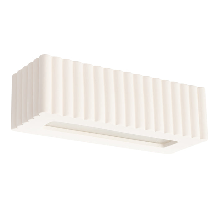 SOLLUX SL.1885 Aplique de cerámica RIGATA blanco