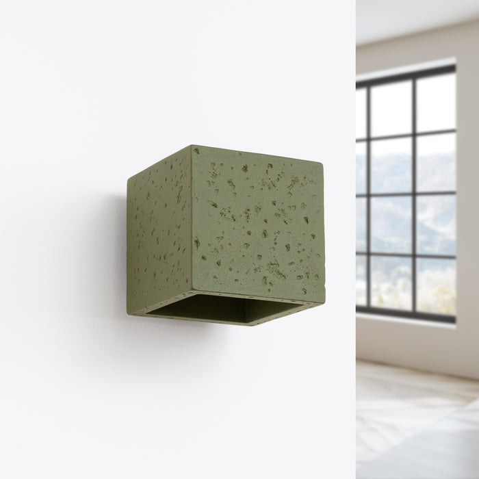 SOLLUX SL.1843 Aplique QUAD hormigón verde oliva verde oliva