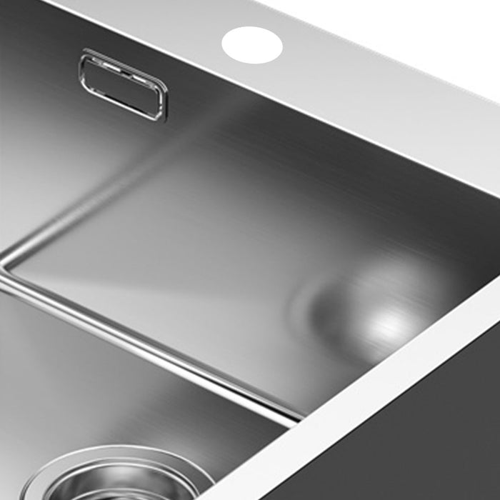 LLAVISAN L509414 FLAP Sink 40x40 Brushed Steel