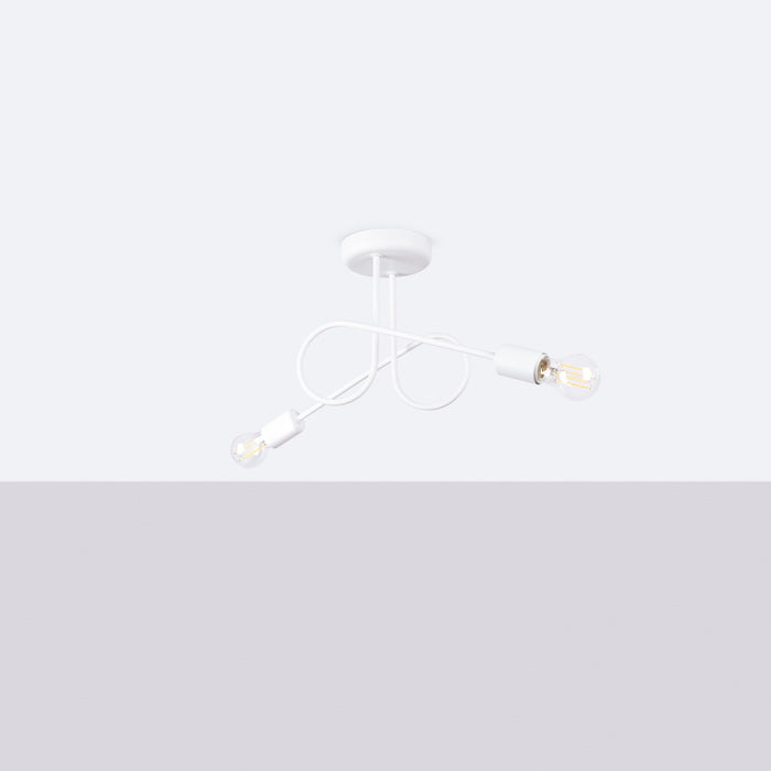 SOLLUX SL.1471 Lámpara LOOP 2 blanca blanco