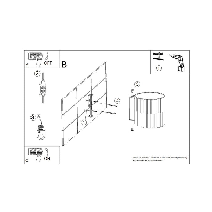 SOLLUX SL.2405 Aplique de pared AURA rosa G9