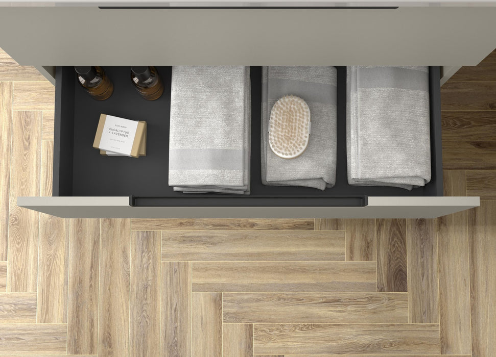 SALGAR 121985 LENI Mueble+Lavabo TOSCANA 2 Senos 140cm Gris mate