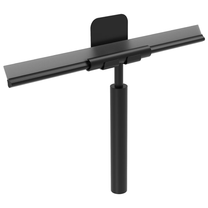 GEDY 56991400004 THOR Set Limpiacristales y percha negro mate