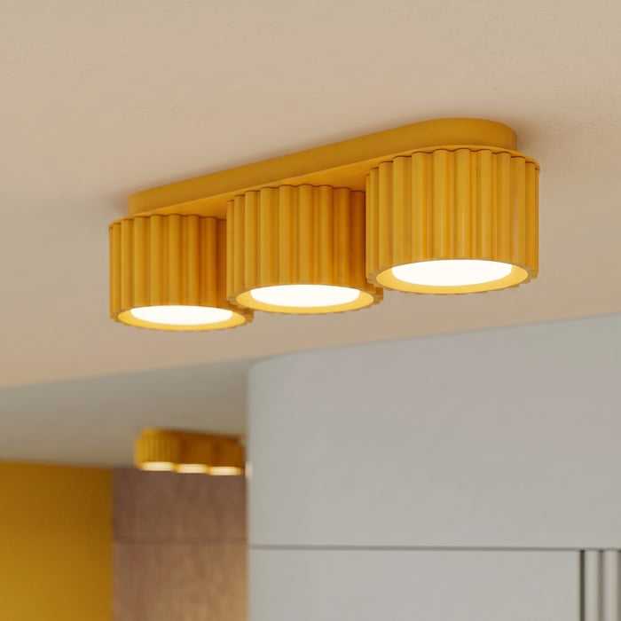 SOLLUX SL.2640 Plafón AURA 3 amarillo Gx53