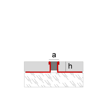 EMAC NOVOJUNTA METALLIC Perfil Acero Inox. 2,5 m