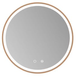 LEDIMEX PARI020/60OR PARIS Round LED Mirror Front Light Rose Gold 60 cm