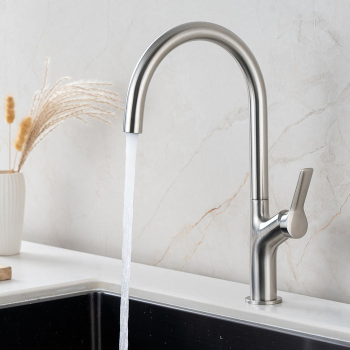 LLAVISAN L169734 Single-lever Kitchen Faucet Uve Brushed Steel