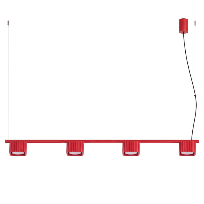 SOLLUX SL.3090 Lámpara De Araña Riff 4 Roja Gx53