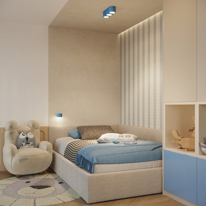 SOLLUX SL.2643 Plafón AURA 3 azur Gx53