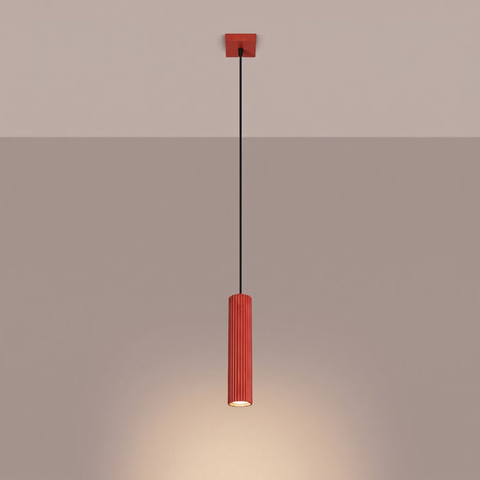 SOLLUX SL.2335 Lámpara colgante KARBON 1 rojo