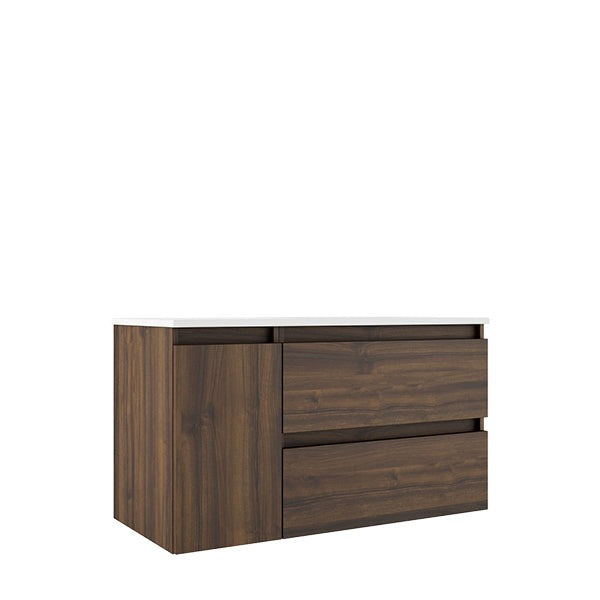 VISOBATH BOX Mueble de Baño con Lavabo Derecha 2 Cajones 1 Puerta Suspendido Valenti