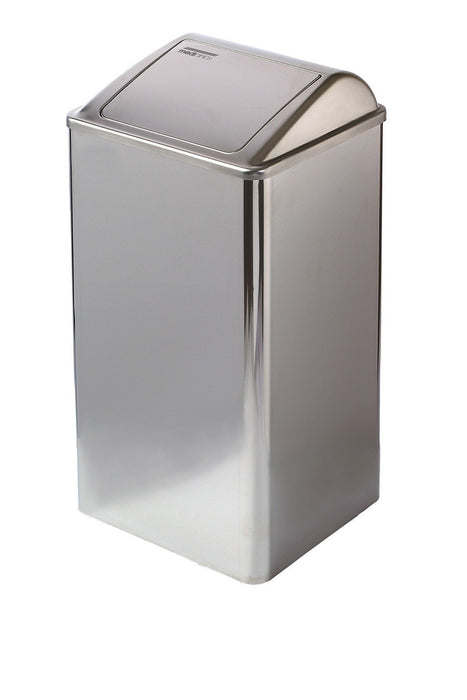 MEDICLINICS PP0065C Papelera con tapa auto-retorno Acero Brillo