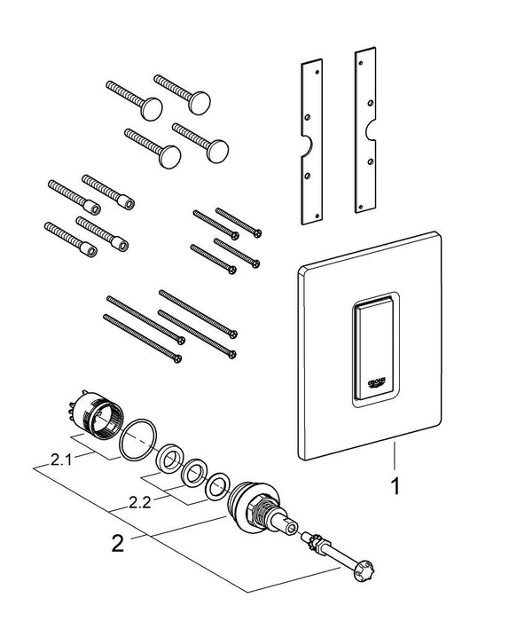 GROHE 26 163 243 TEMPESTA 110 Conjunto de ducha con barra 2 chorros (Rain, Jet) Negro Mate
