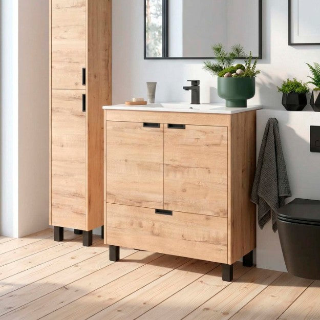 SALGAR CONTESSA Mueble+Lavabo IBON Color Roble África