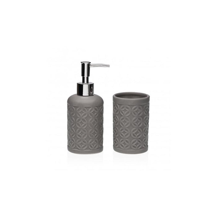 ARCOBAÑ FCTOLEDOG  Set Dosificador + Vaso Toledo Gris