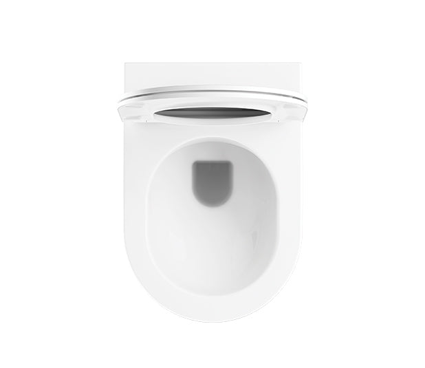 OLI LAKE-OLI120 PLUS Pack Wall Hung Rimless Toilet with White Button
