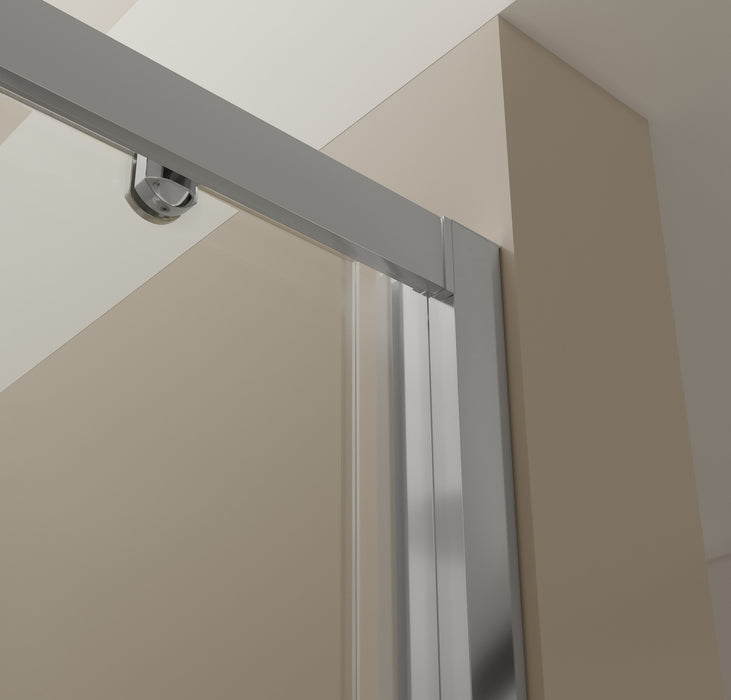 BATHME NOEL-1 Mampara Ducha 1 Fijo+1 Corredera Cromo Transparente