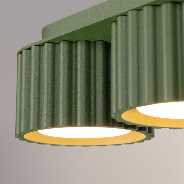 SOLLUX SL.2631 Plafón AURA 3 verde oliva Gx53