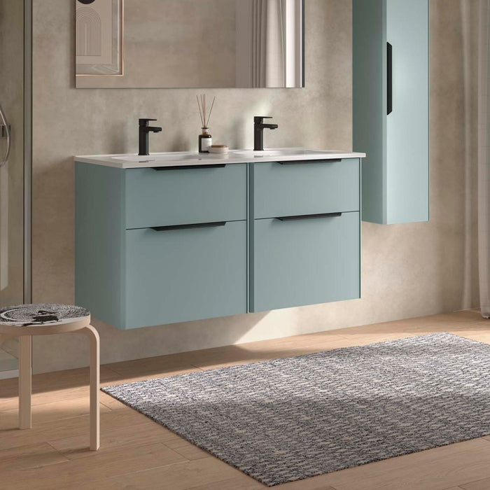 SALGAR 119764 LUVA Mueble+Lavabo 120 Aqua Tirador Negro