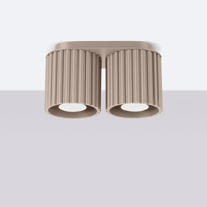SOLLUX SL.1815 AURA Lámpara De Techo 2 Taupe Gu10