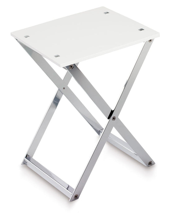 BELTRAN 2014 STOOL Folding Stool Chrome/White Solid Surface