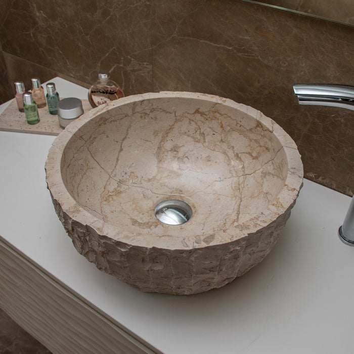 FORZINI FZ-BG/BC-MB-106 FLORA Lavabo de mármol Beige