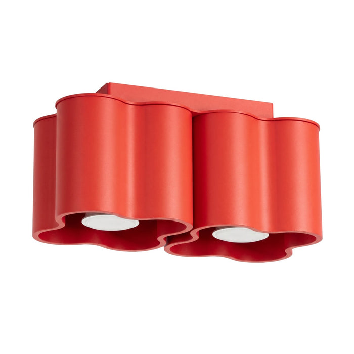 SOLLUX SL.3380 Lámpara De Techo Ovio 2 Roja Gu10