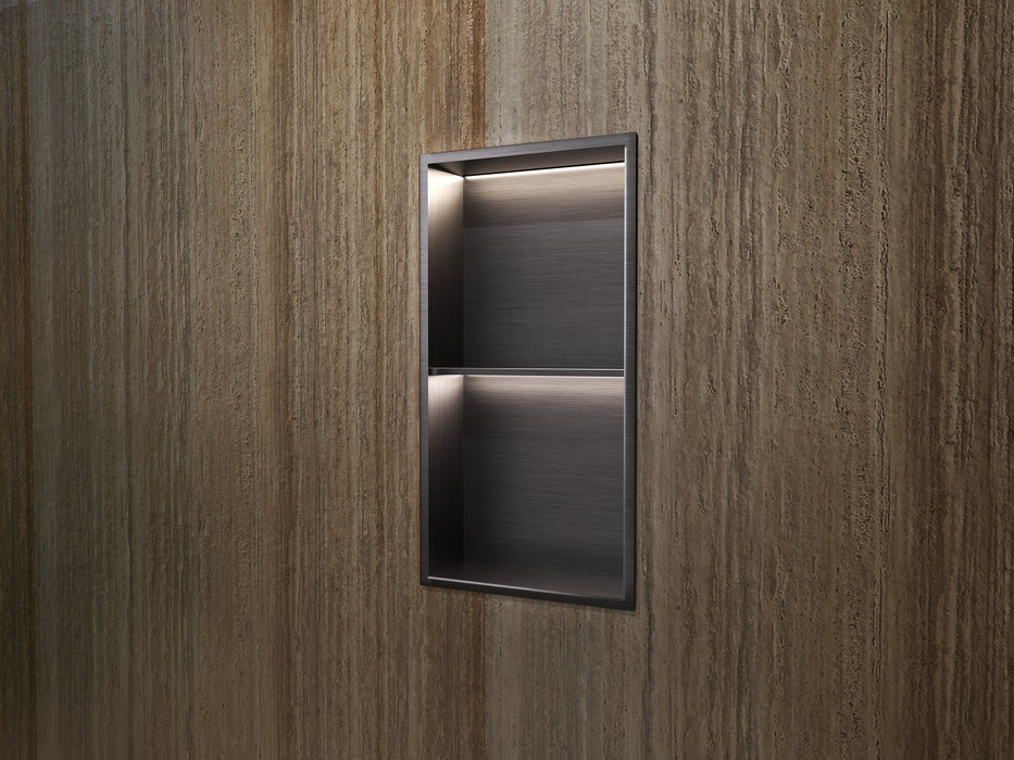 MEDIMEX HOR006/BGM MARSHALL Hornacina Con Estante Y Led 33x63 Black Gun Metal