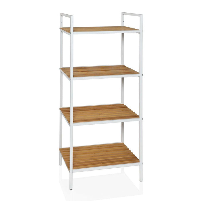 ANDREA HOUSE BA69092 Estantería de baño de madera blanca industrial