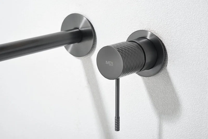 IMEX GLG053/BGM GÉNOVA Monomando Empotrado Lavabo Black Gun Metal