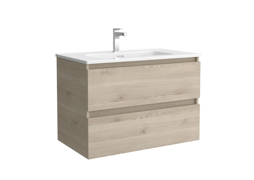 SALGAR BEQUIA Mueble de Baño con Lavabo Color Roble Natural
