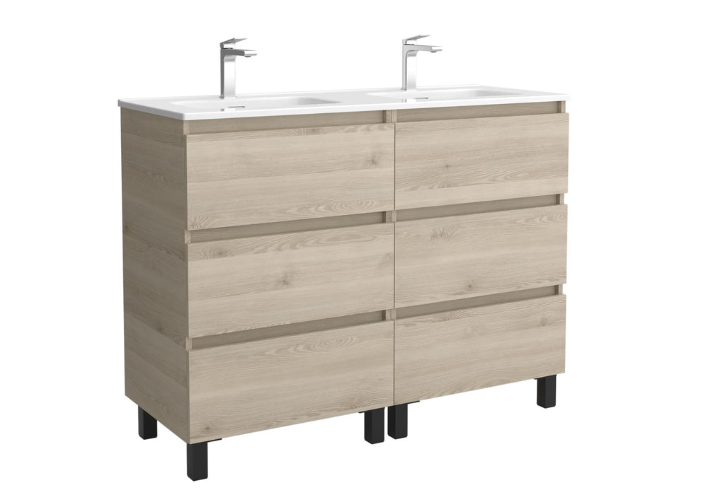 SALGAR BEQUIA Mueble 3C Lavabo Constanza 120 cm Natural