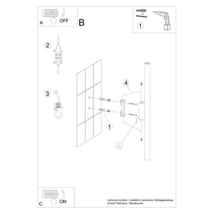 SOLLUX SL.2120 Aplique de pared PASTELO 2 topo