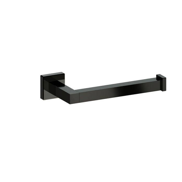 BELTRAN 20280 LUKA Toilet Paper Holder Without Cover Black Chrome Screw Mount