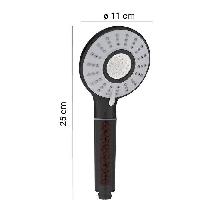 GEDY GYHS1040830 TOP 08 PURE Teleducha Negro Mate