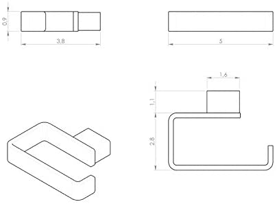 GEDY 54241300200 Portarrollo Lounge Cromo