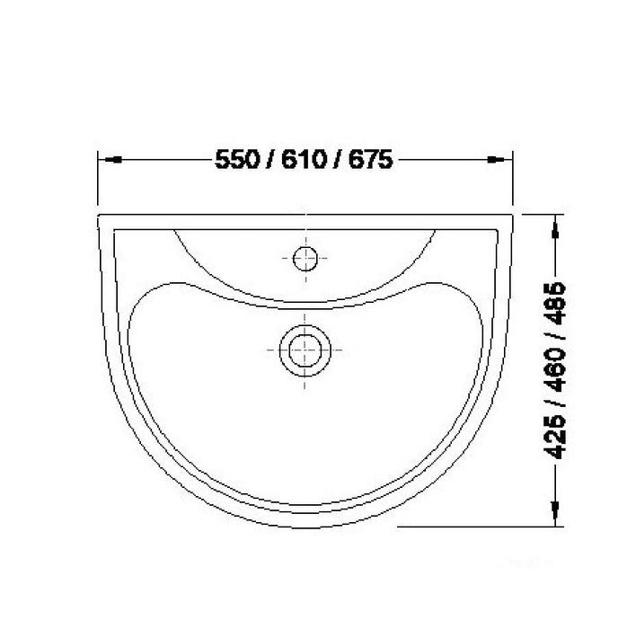 VALADARES 13331002C OCEANUS Lavabo 61 cm Con Pedestal