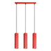 SOLLUX SL.3254 Lámpara Colgante Rayo 3L Roja