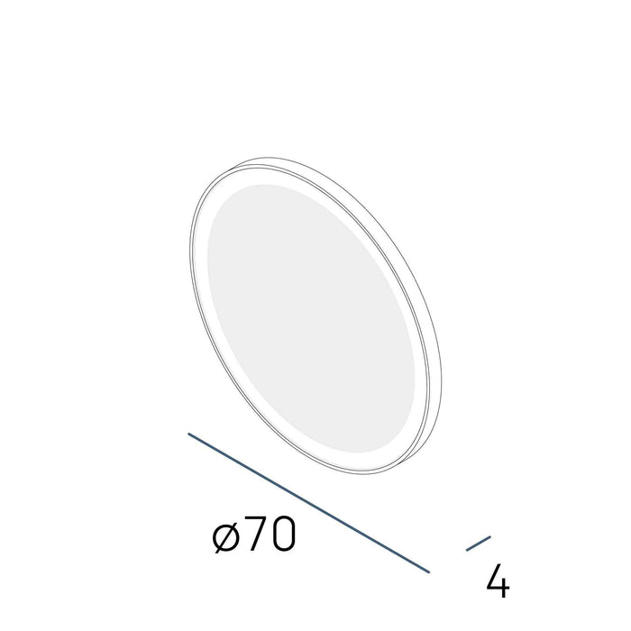 MANILLONS TORRENT CIRCULAR Espejo Negro Mate