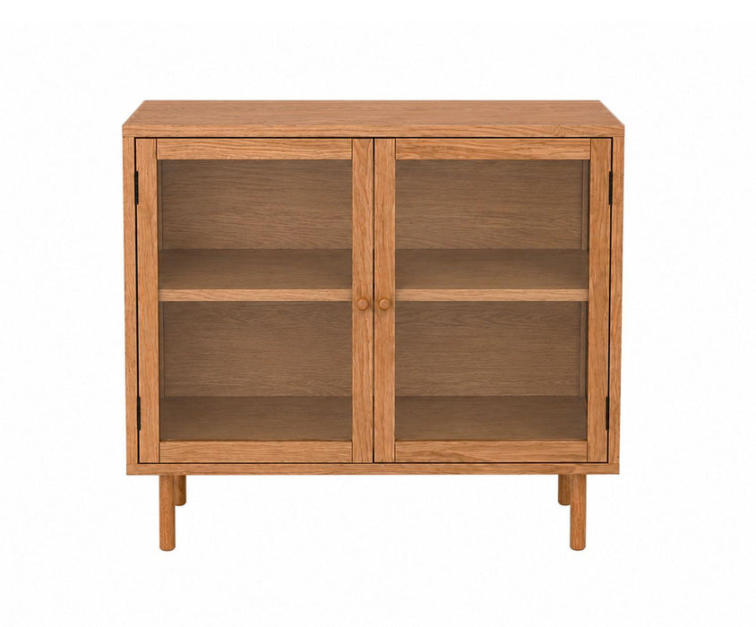 ANDREA HOUSE MU76134 Vitrina Madera Roble 90X40X80Cm