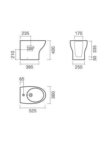SANITANA POP ART Bidé A Suelo Blanco