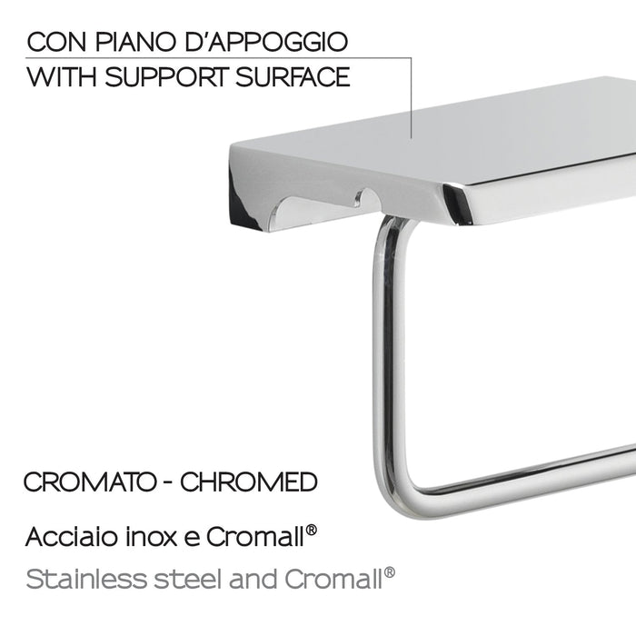 GEDY 20391300000 Toilet Paper Holder With Support Surface