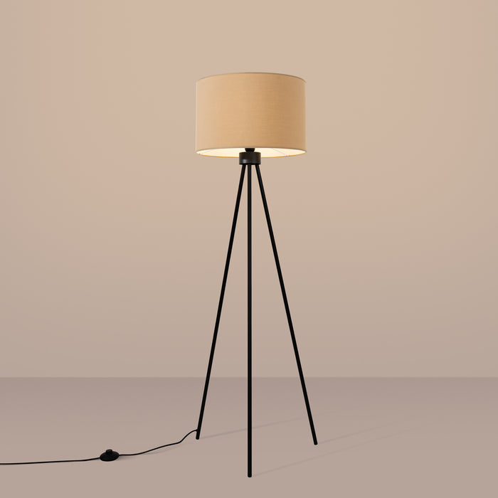 SOLLUX SL.1853 Lámpara de pie NEVIA beige color topo/negro