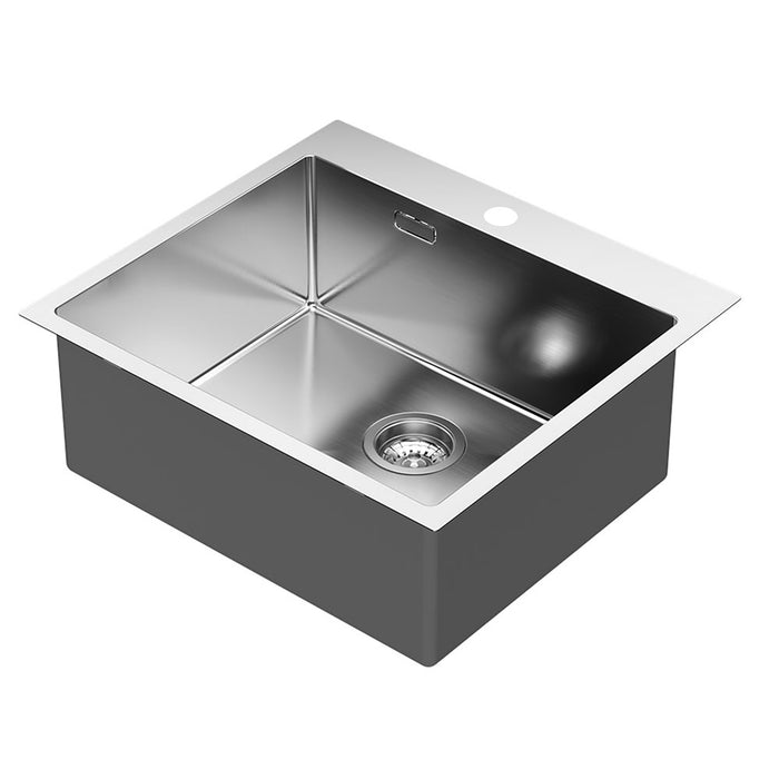 LLAVISAN L509424 FLAP Sink 50x40 Brushed Steel