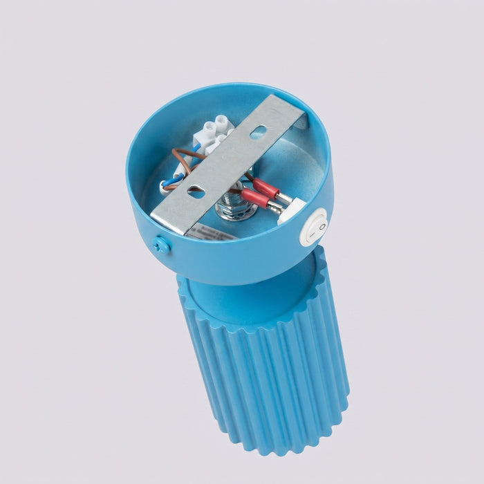 SOLLUX SL.2377 Aplique de pared KARBON azur con interruptor