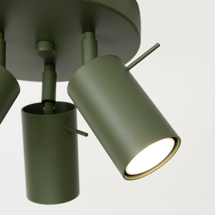 SOLLUX SL.1503 Plafón RING 3P verde oliva verde oliva