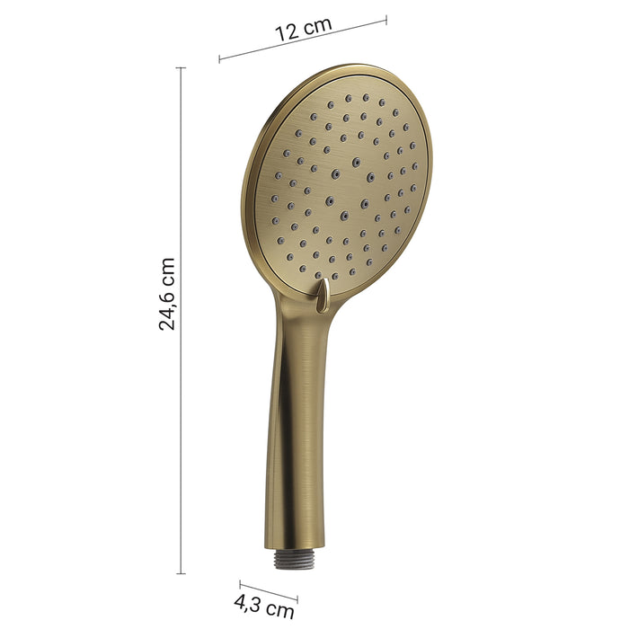 GEDY GYHS1031520 TECH 15 Mango de ducha 3 funciones oro mate
